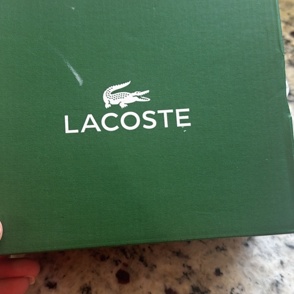 *NEW* LACOSTE TODDLER LINESHOT TENNIS SNEAKER WHITE 5.5 w/ BOX - Picture 5 of 8